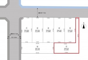 福井市定正町、土地の間取り画像です