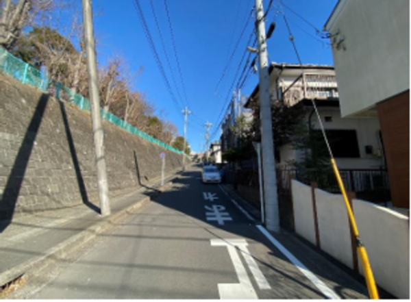 横浜市青葉区美しが丘、土地の画像です
