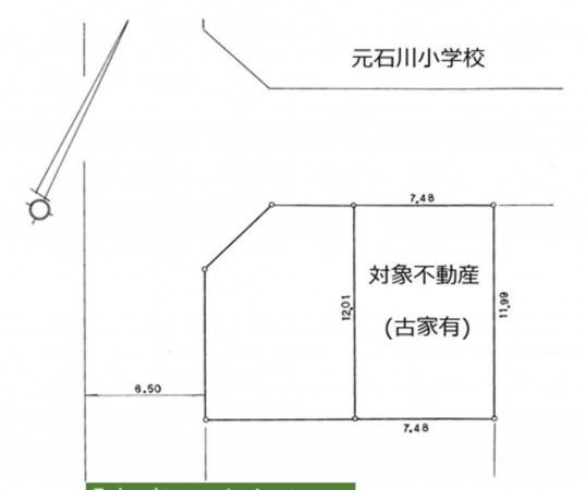 横浜市青葉区美しが丘、土地の間取り画像です