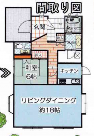 横浜市青葉区桂台、中古一戸建ての間取り画像です
