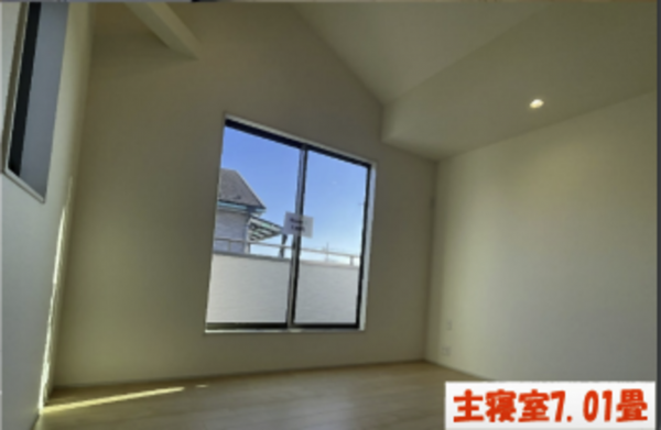 横浜市青葉区市ケ尾町、新築一戸建ての寝室画像です