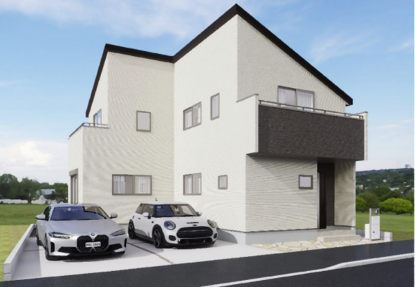 横浜市青葉区市ケ尾町、新築一戸建ての外観画像です
