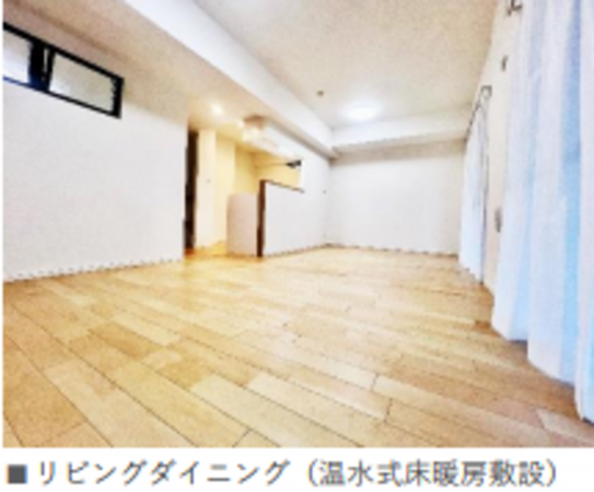 横浜市青葉区市ケ尾町、マンションの居間画像です