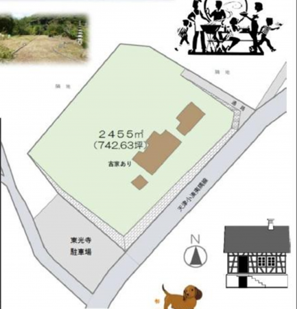 勝浦市植野、土地の間取り画像です