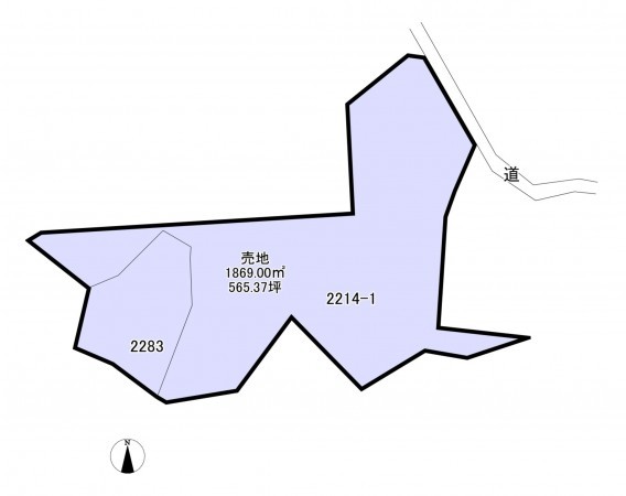 いすみ市岬町、土地の間取り画像です