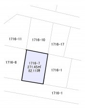 いすみ市岬町、土地の間取り画像です