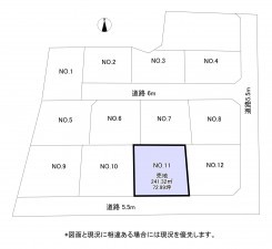 いすみ市弥正、土地の間取り画像です