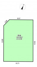 いすみ市岬町、土地の間取り画像です