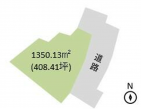 いすみ市岬町、土地の間取り画像です