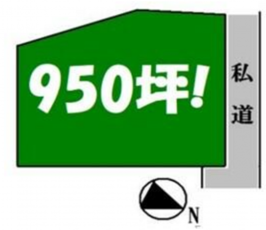 いすみ市岬町、土地の間取り画像です