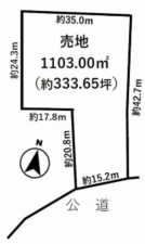 いすみ市岬町、土地の間取り画像です