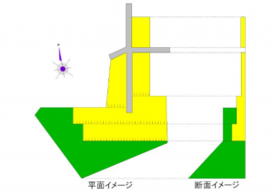 勝浦市植野、土地の間取り画像です