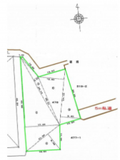 いすみ市万木、土地の間取り画像です