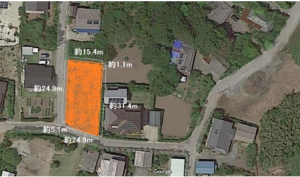 いすみ市深堀、土地の間取り画像です