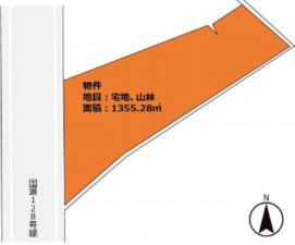いすみ市岬町、土地の間取り画像です