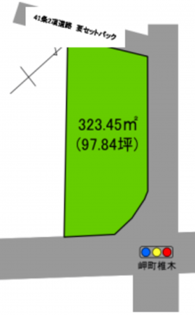 いすみ市岬町、土地の間取り画像です