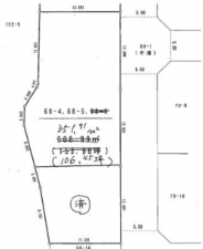 いすみ市岬町、土地の間取り画像です