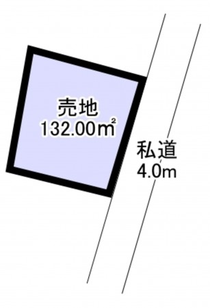 いすみ市岬町、土地の間取り画像です