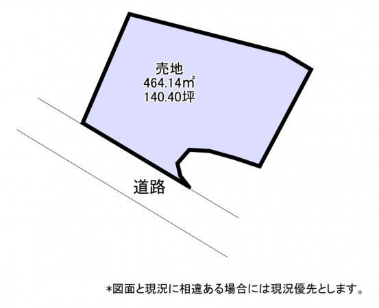 いすみ市岬町、土地の間取り画像です