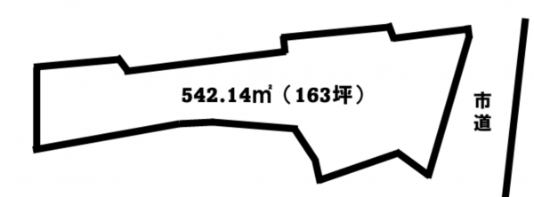 いすみ市大原、土地の間取り画像です