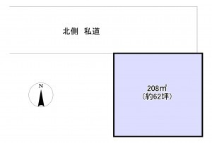 いすみ市岬町、土地の間取り画像です