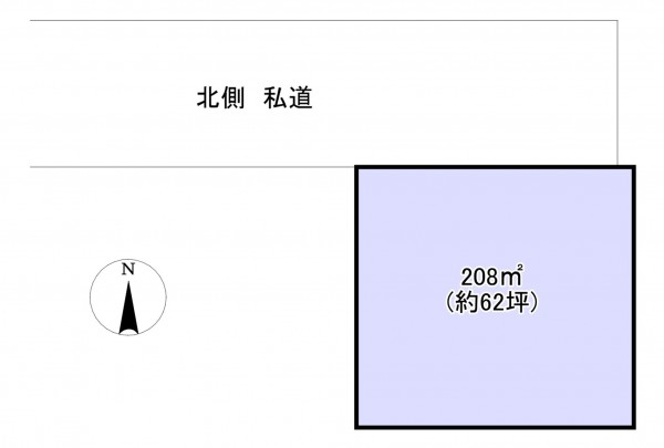 いすみ市岬町、土地の間取り画像です