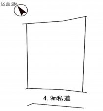 いすみ市佐室、土地の間取り画像です