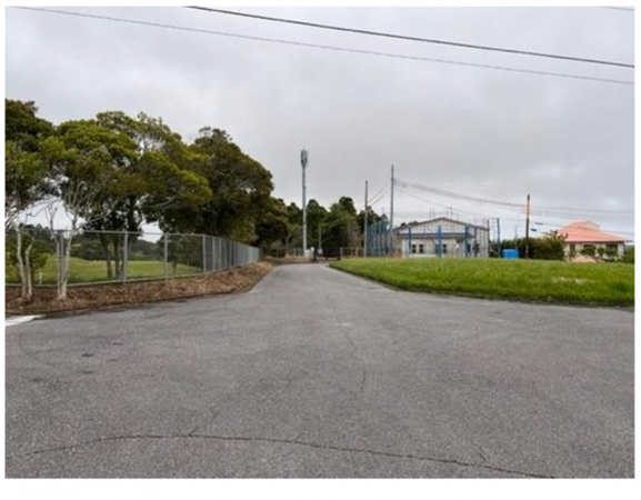 いすみ市大原台、土地の前面道路を含む現地写真画像です