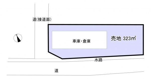 いすみ市岬町、土地の間取り画像です