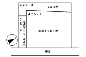 いすみ市岬町、土地の間取り画像です