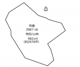 いすみ市大野、土地の間取り画像です