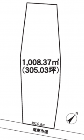 勝浦市興津、土地の間取り画像です