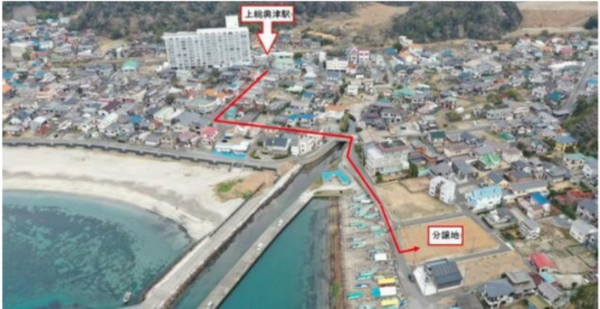 勝浦市興津、土地の画像です