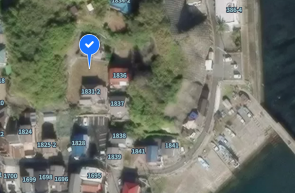 勝浦市川津、土地の間取り画像です