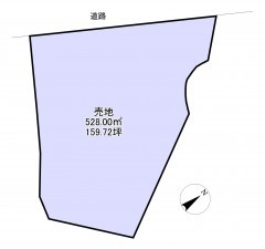 勝浦市鵜原、土地の間取り画像です