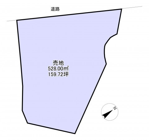 勝浦市鵜原、土地の間取り画像です