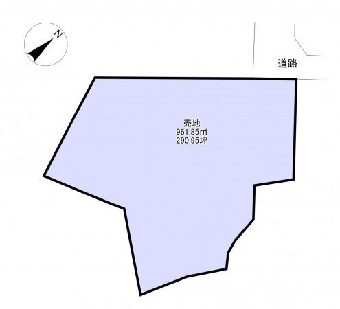 夷隅郡御宿町六軒町、土地の間取り画像です
