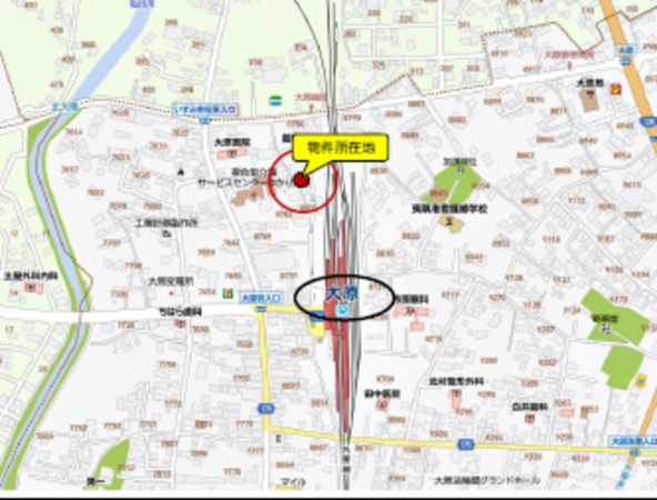 いすみ市大原、土地の画像です