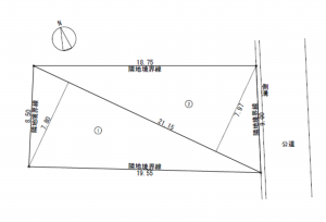 いすみ市岬町、土地の間取り画像です