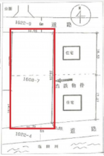 いすみ市深堀、土地の間取り画像です