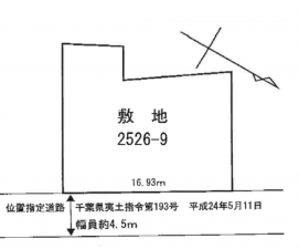 いすみ市岬町、土地の間取り画像です