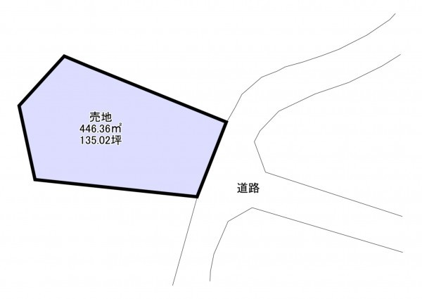 勝浦市興津久保山台、土地の間取り画像です