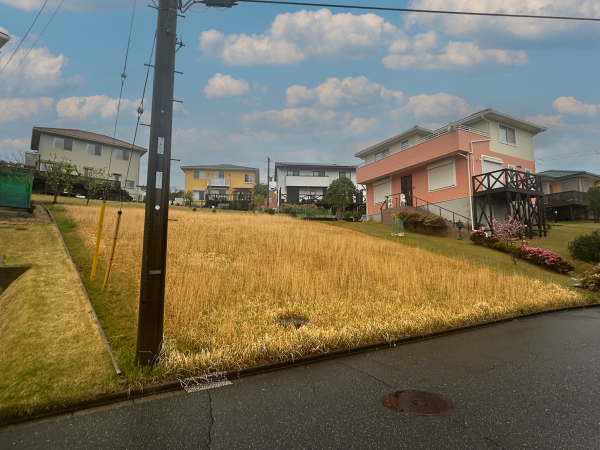 勝浦市興津久保山台、土地の画像です