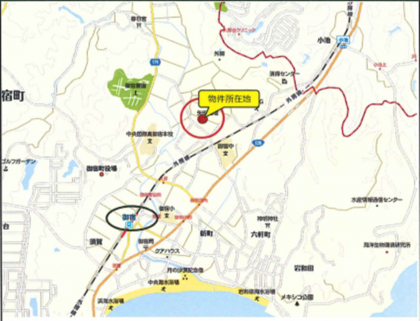 夷隅郡御宿町久保、土地の画像です