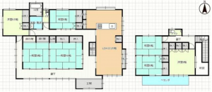 いすみ市深谷、中古一戸建ての間取り画像です