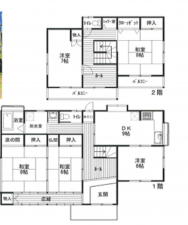 いすみ市大原、中古一戸建ての間取り画像です