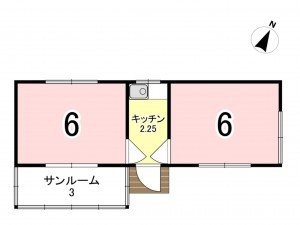 勝浦市上植野、中古一戸建ての間取り画像です