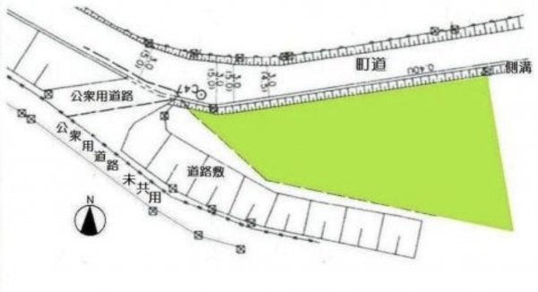 長生郡睦沢町寺崎、土地の画像です