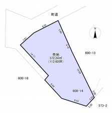 長生郡長南町長南、土地の間取り画像です