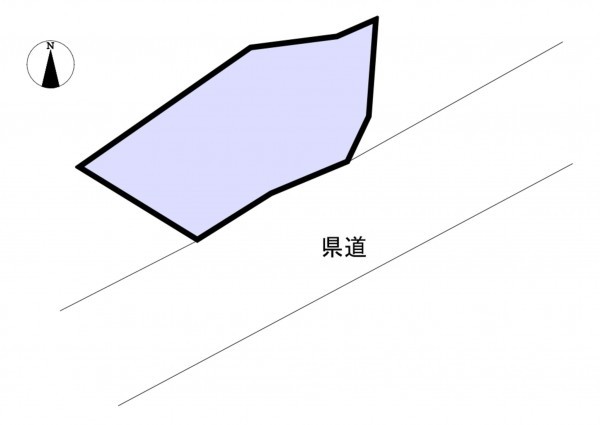 長生郡睦沢町妙楽寺、土地の間取り画像です